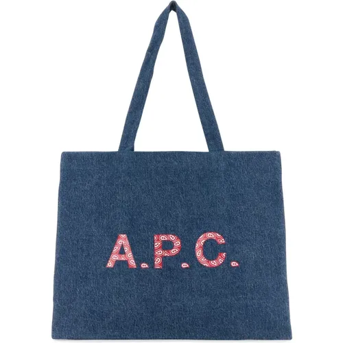 A.p.c. - Bags > Tote Bags - Blue - A.p.c. - Modalova