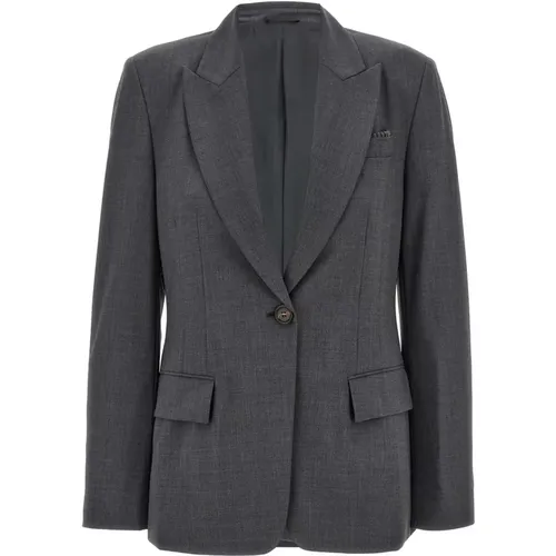 Jackets > Blazers - - BRUNELLO CUCINELLI - Modalova