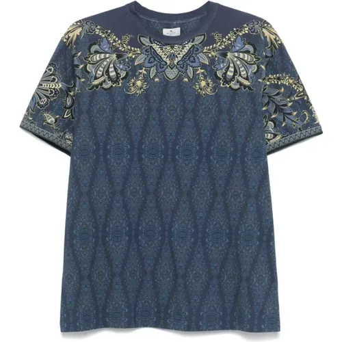 Etro - Tops > T-Shirts - Blue - ETRO - Modalova