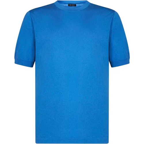 Kiton - Tops > T-Shirts - Blue - Kiton - Modalova