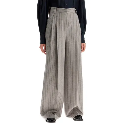 Trousers > Wide Trousers - - BRUNELLO CUCINELLI - Modalova