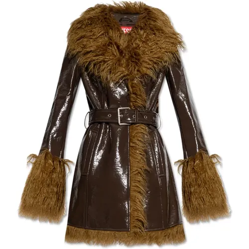 Jackets > Faux Fur & Shearling Jackets - - Diesel - Modalova