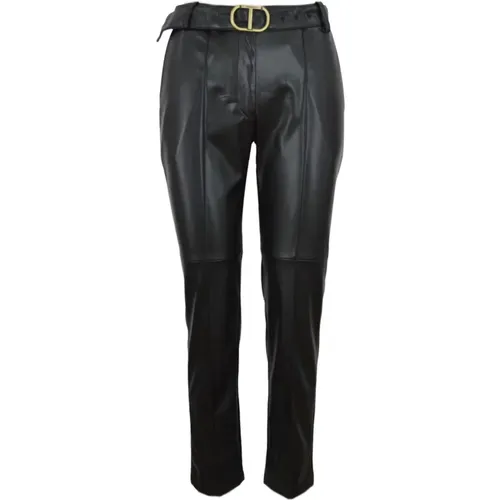 Trousers > Slim-fit Trousers - - Twinset - Modalova