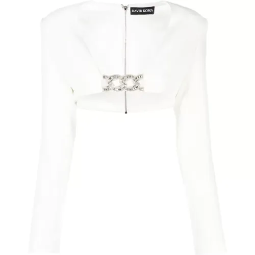 Tops > Long Sleeve Tops - - David Koma - Modalova