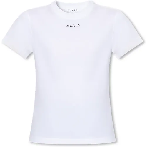 Alaïa - Tops > T-Shirts - White - Alaïa - Modalova