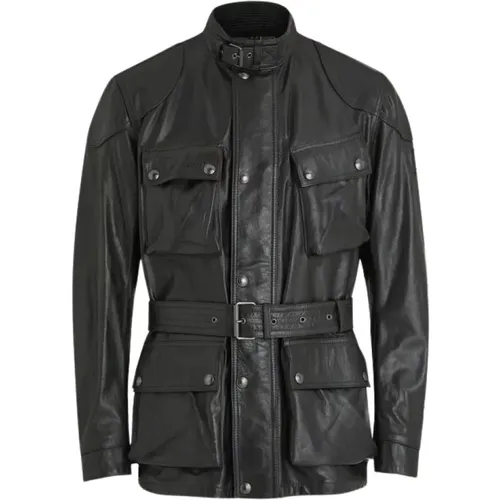 Jackets > Leather Jackets - - Belstaff - Modalova