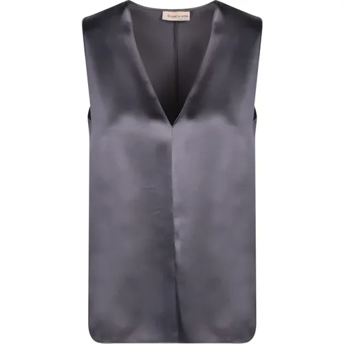 Tops > Sleeveless Tops - - Blanca Vita - Modalova