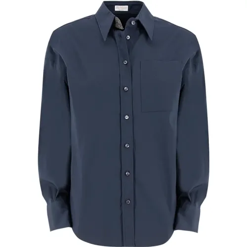 Blouses & Shirts > Shirts - - BRUNELLO CUCINELLI - Modalova