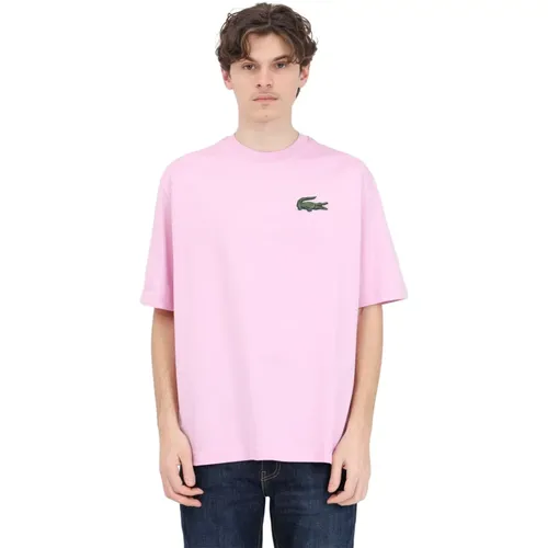 Lacoste - Tops > T-Shirts - Pink - Lacoste - Modalova