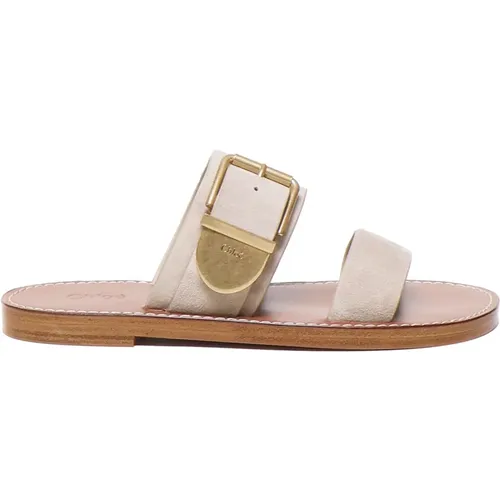 Shoes > Flip Flops & Sliders > Sliders - - Chloé - Modalova