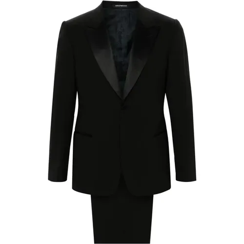 Suits > Suit Sets > Single Breasted Suits - - Emporio Armani - Modalova