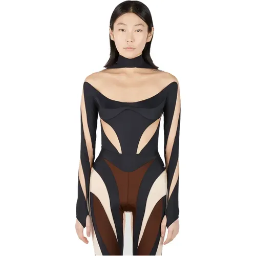 Mugler - Tops > Body - Black - Mugler - Modalova