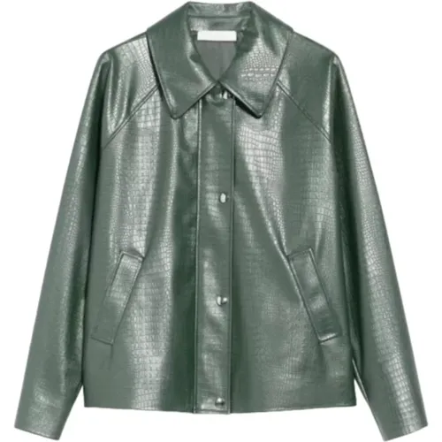 Jackets > Leather Jackets - - Max Mara - Modalova