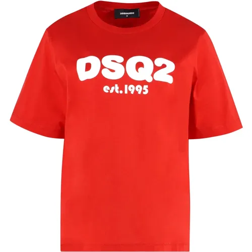 Dsquared2 - Tops > T-Shirts - Red - Dsquared2 - Modalova