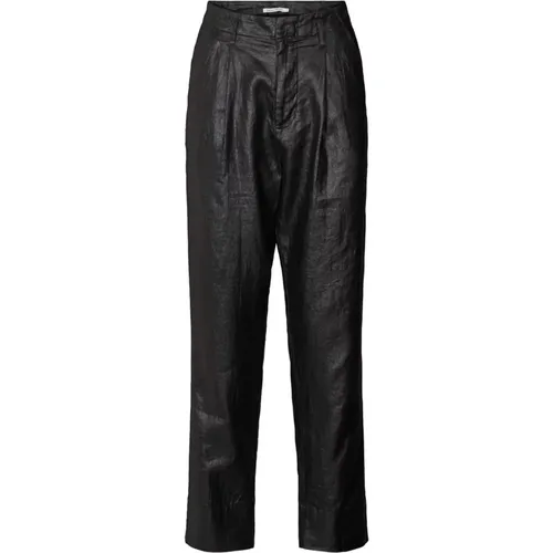 Trousers > Straight Trousers - - Rabens Saloner - Modalova