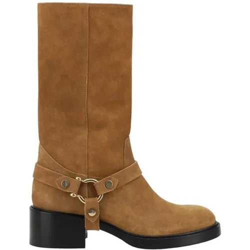 Shoes > Boots > High Boots - - Chloé - Modalova