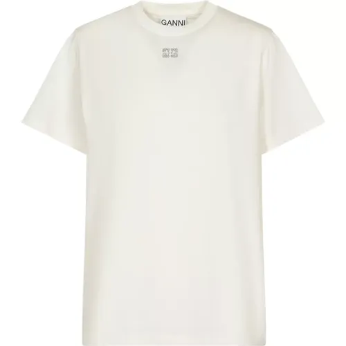 Ganni - Tops > T-Shirts - White - Ganni - Modalova