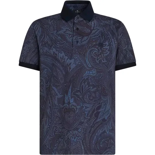 Etro - Tops > Polo Shirts - Blue - ETRO - Modalova