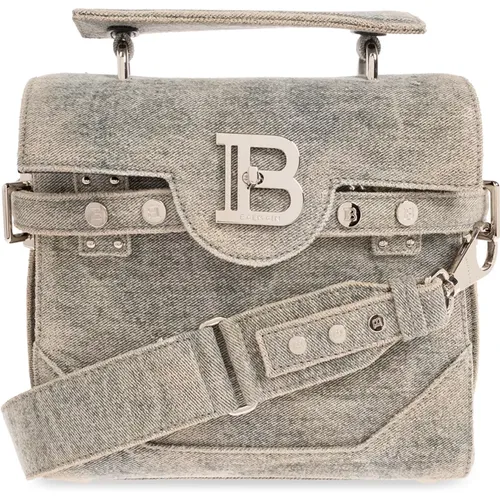 Balmain - Bags > Handbags - Gray - Balmain - Modalova