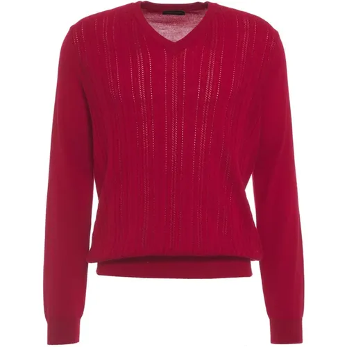 Knitwear > V-neck Knitwear - - Roberto Collina - Modalova