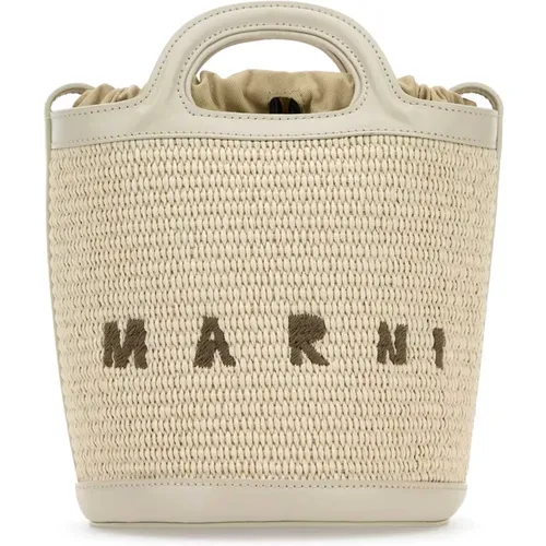 Marni - Bags > Handbags - Beige - Marni - Modalova