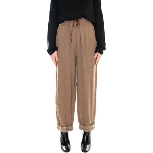 Trousers > Wide Trousers - - Alessia Santi - Modalova