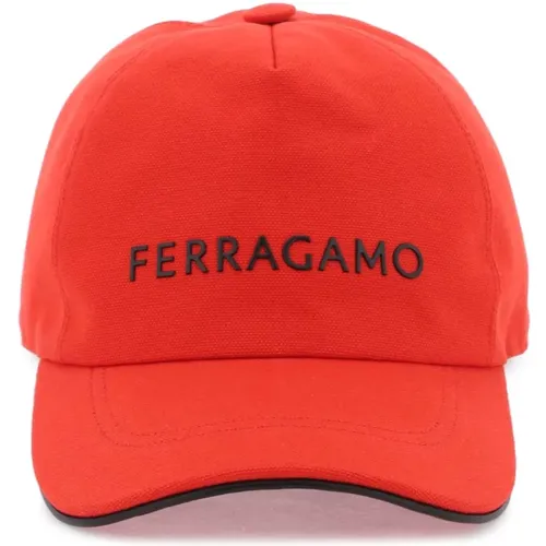 Accessories > Hats > Caps - - Salvatore Ferragamo - Modalova