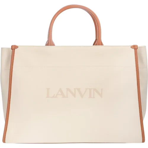 Lanvin - Bags > Tote Bags - Beige - Lanvin - Modalova
