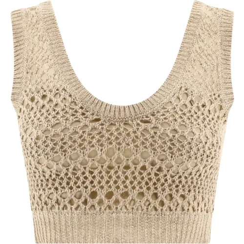 Tops > Sleeveless Tops - - BRUNELLO CUCINELLI - Modalova