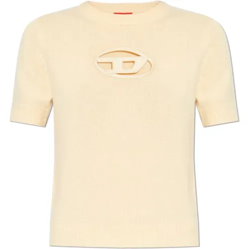 Diesel - Tops > T-Shirts - Beige - Diesel - Modalova