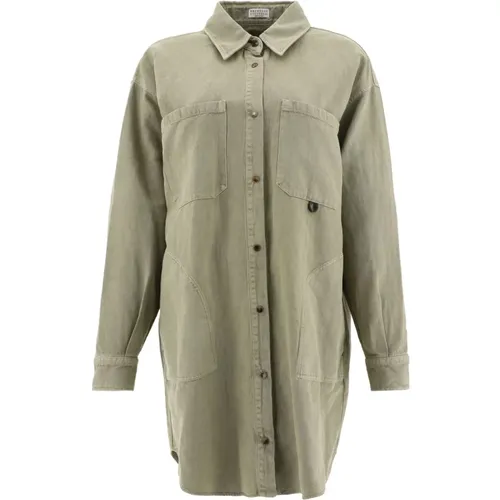 Blouses & Shirts > Shirts - - BRUNELLO CUCINELLI - Modalova