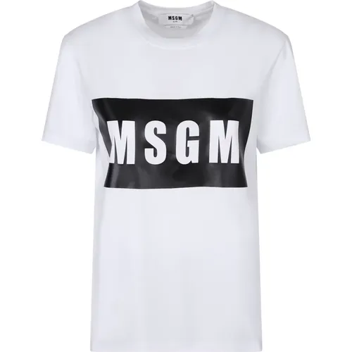 Msgm - Tops > T-Shirts - White - Msgm - Modalova