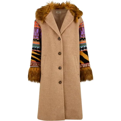 Coats > Single-Breasted Coats - - Akep - Modalova