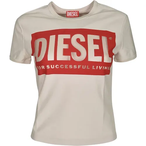 Diesel - Tops > T-Shirts - White - Diesel - Modalova