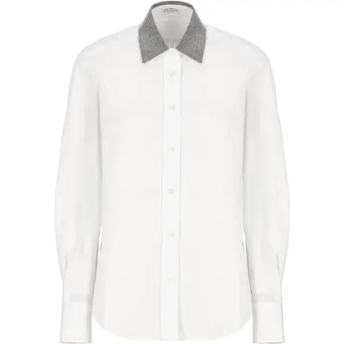 Blouses & Shirts > Shirts - - BRUNELLO CUCINELLI - Modalova