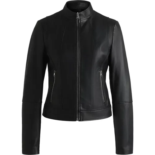 Jackets > Leather Jackets - - Hugo Boss - Modalova