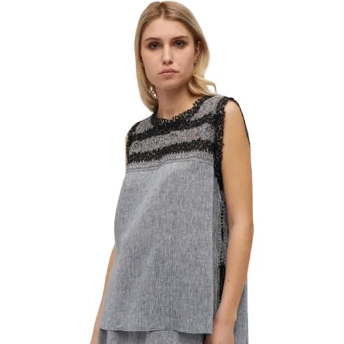 Tops > Sleeveless Tops - - Ermanno Scervino - Modalova