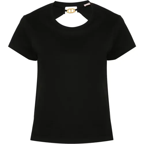 Twinset - Tops > T-Shirts - Black - Twinset - Modalova