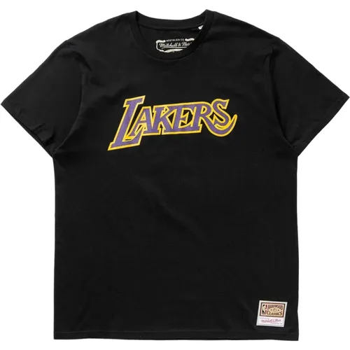 Mitchell & Ness LA Lakers Team Arch Table Top t-shirt in black