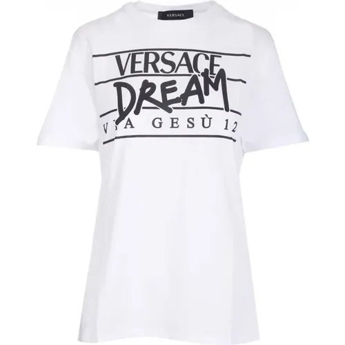 Versace - Tops > T-Shirts - White - Versace - Modalova