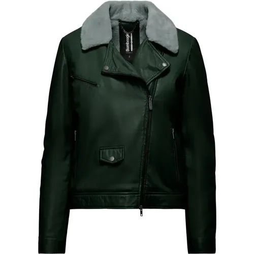 Jackets > Leather Jackets - - BomBoogie - Modalova