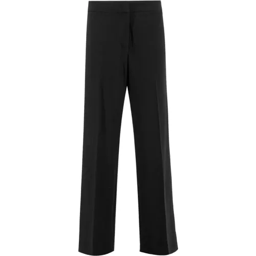 Trousers > Straight Trousers - - Le Tricot Perugia - Modalova