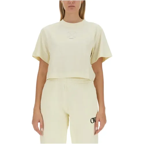 Tops > T-Shirts - - Off White - Modalova