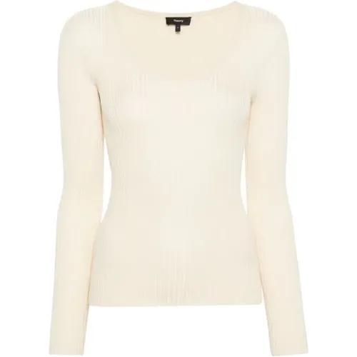 Knitwear > V-neck Knitwear - - Theory - Modalova