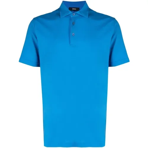 Herno - Tops > Polo Shirts - Blue - Herno - Modalova
