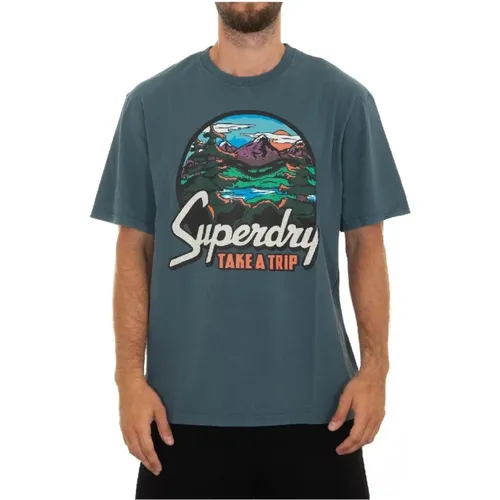 Superdry - Tops > T-Shirts - Blue - Superdry - Modalova