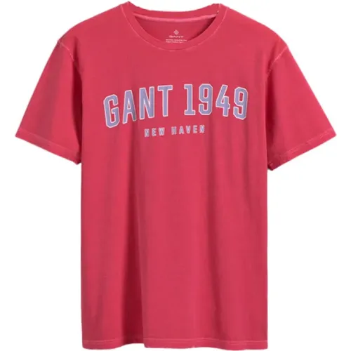 Gant - Tops > T-Shirts - Pink - Gant - Modalova