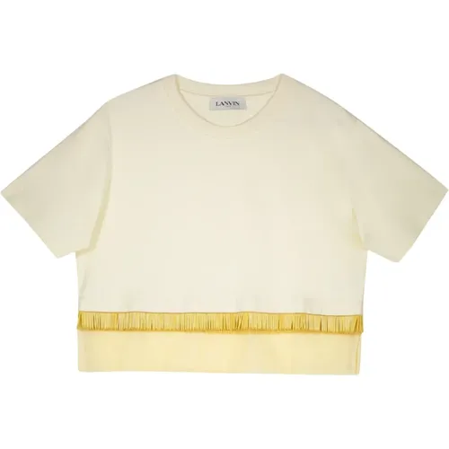 Lanvin - Tops > T-Shirts - White - Lanvin - Modalova