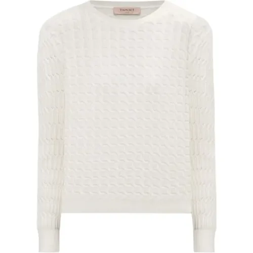 Knitwear > Round-neck Knitwear - - Twinset - Modalova