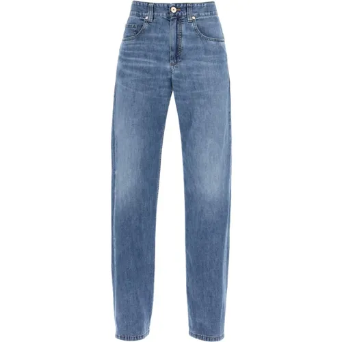 Jeans > Straight Jeans - - BRUNELLO CUCINELLI - Modalova